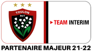 Toulon RCT : Partenaire majeur de TEAM INTERIM