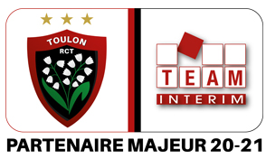 Image de l'actualite TEAM INTERIM partenaire majeur du Rugby Club Toulonnais pour la saison 2020 - 2021